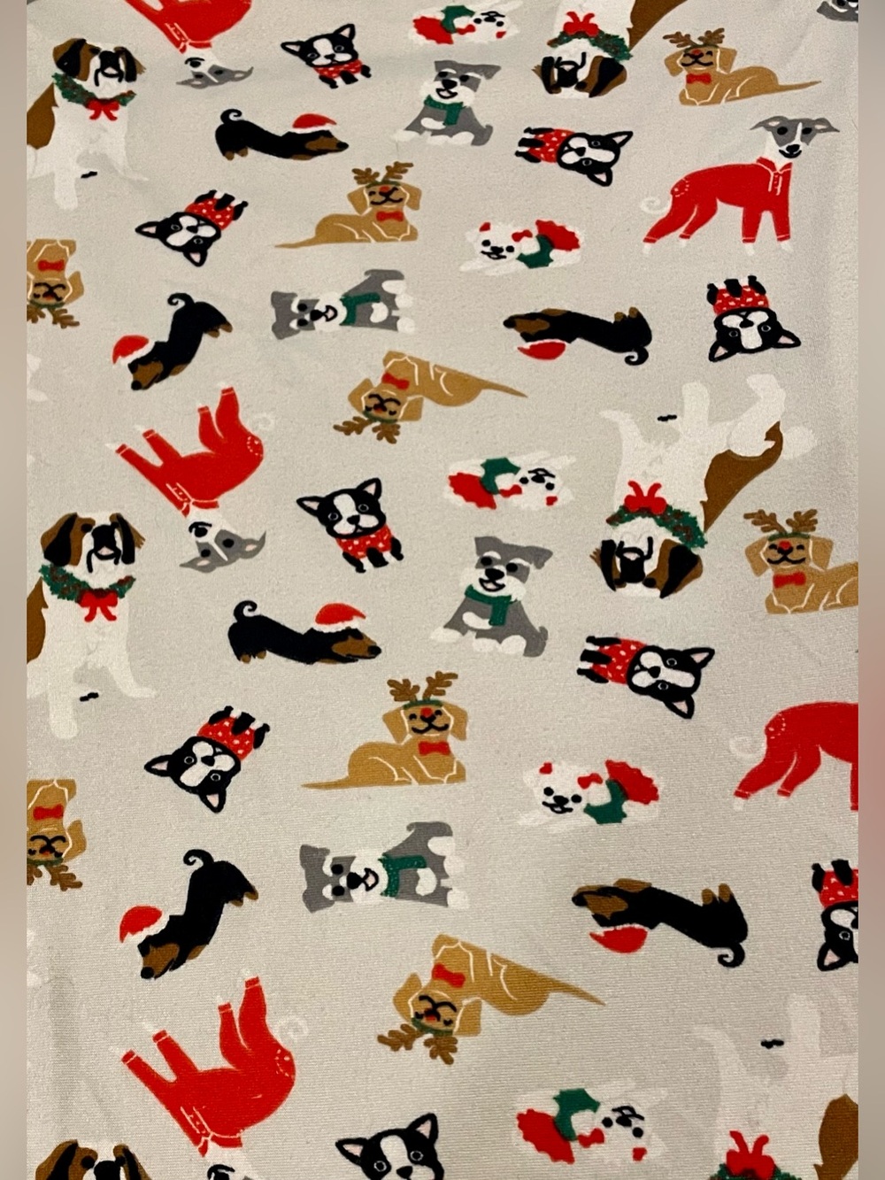 Hello Mello Holiday Lounge Pants – Christmas Dog Print – Size Medium/Large - Picture 3 of 11